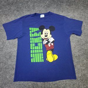 Vintage Allison Mickey Mouse T Shirt Medium Short Sleeve Single Stitch USA Made